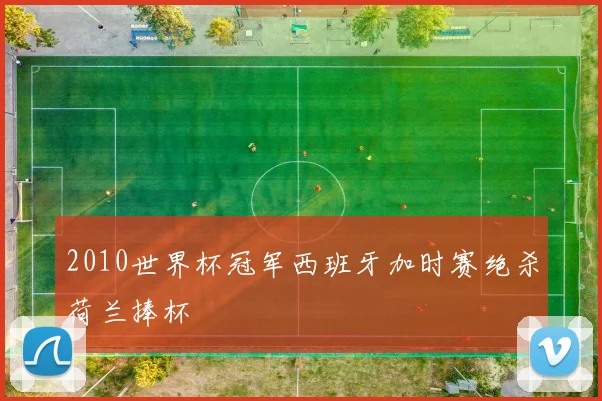 2010世界杯冠军西班牙加时赛绝杀荷兰捧杯